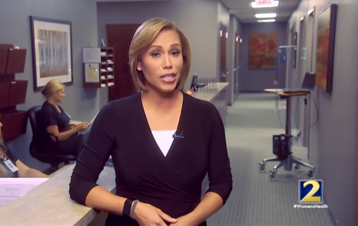 Jovita moore in 2 channel anchoring 'Action News'